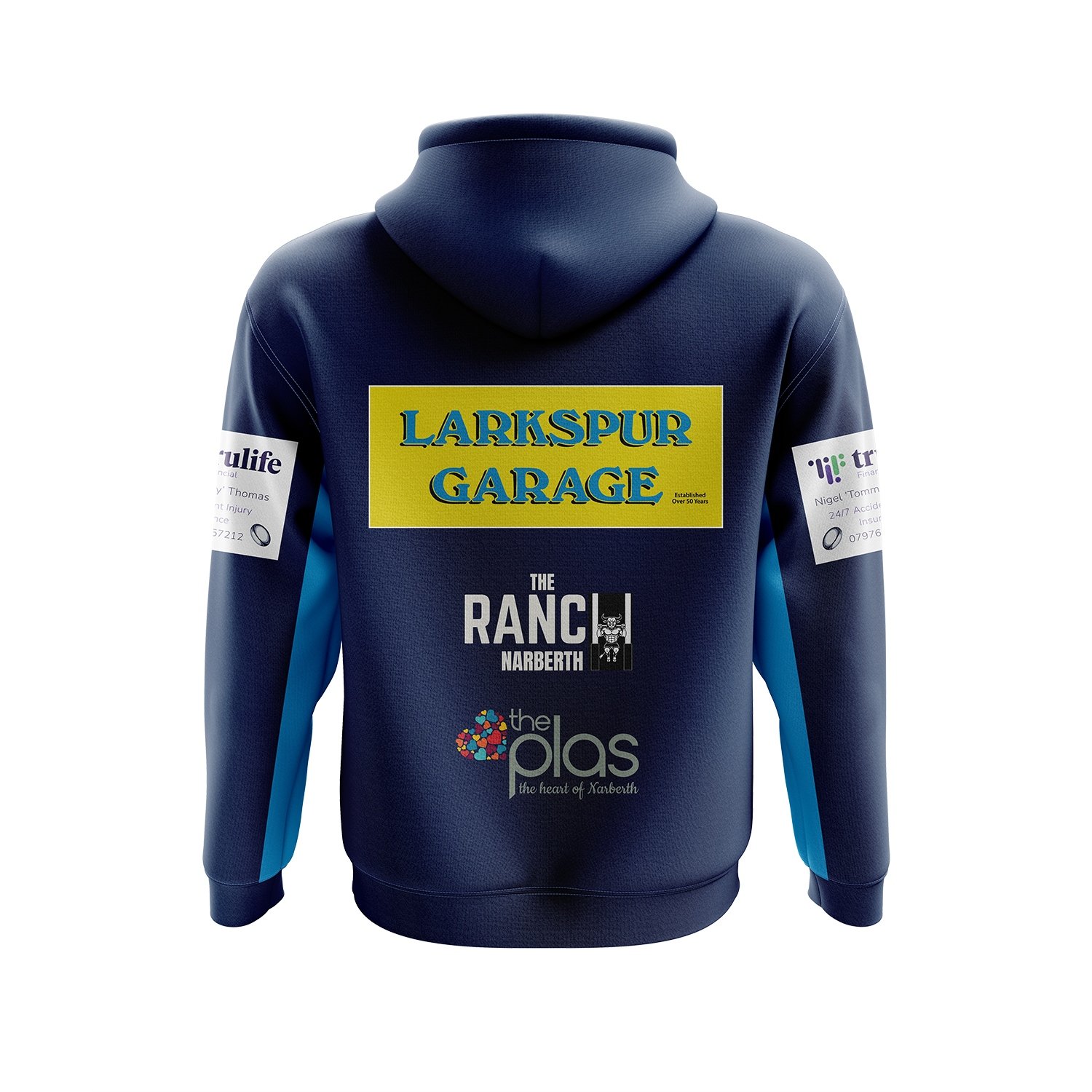 Alternative view of Narberth RFC Sublimated Athletic Hoodie [Pre-Order]